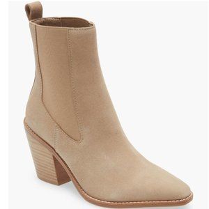 NWT NIB Treasure & Bond Emerson Suede Beige Tan Chelsea Boot 8.5